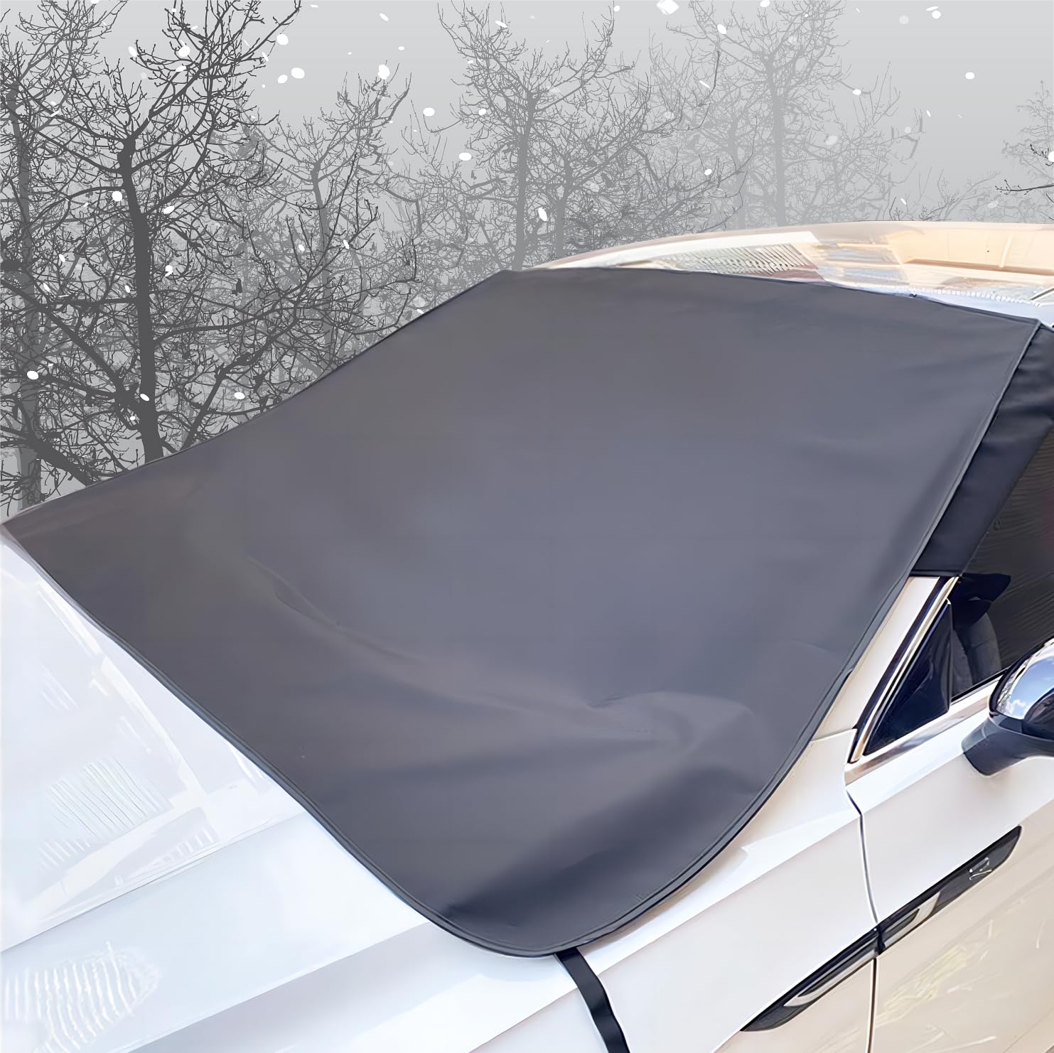 IVEOPPE Auto Frontscheibenabdeckung Winter - Windschutzscheibenabdeckung, Scheibenabdeckung Auto, Autoscheiben Abdeckungen, für die Windschutzscheibe gegen Schnee, EIS, Frost, Staub, Sonne von IVEOPPE