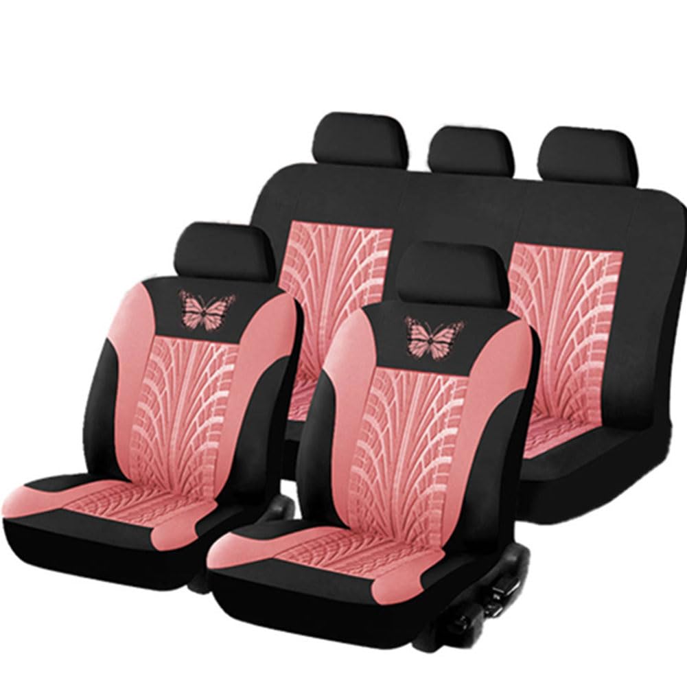 Auto Sitzbezüge Set für Peugeot 407 2004-2015, Bequem Sitzschoner Auto-Schonbezüge Stoff Set Atmungsaktiv Innenraum Zubehör,E von IVQOYTTV