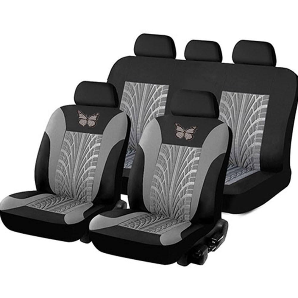 IVQOYTTV Auto Sitzbezüge Set für B-Max 2015+, Bequem Sitzschoner Auto-Schonbezüge Stoff Set Atmungsaktiv Innenraum Zubehör,D von IVQOYTTV