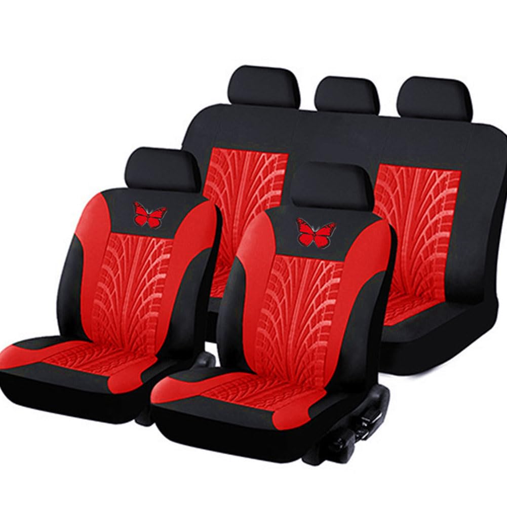 IVQOYTTV Auto Sitzbezüge Set für Discovery Sport 7 Seats 2015-2018, Bequem Sitzschoner Auto-Schonbezüge Stoff Set Atmungsaktiv Innenraum Zubehör,C von IVQOYTTV