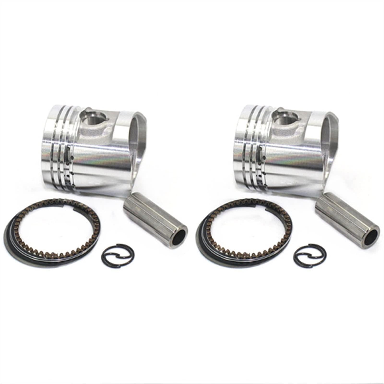 Kolbenringe Dichtungssatz, 2 Sets, passend für CB125T CBT125 CB125 T CBT 125 Motorräder Kolbenbolzen 13 mm Kolbenring Kolbendurchmesser 44 mm (2 Sets Kolben) von IWEIGN