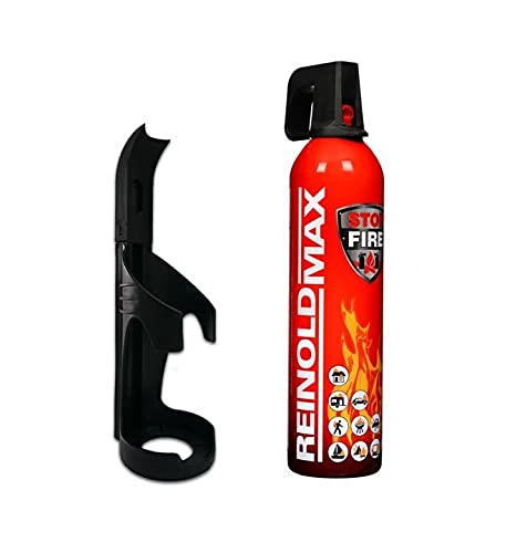 IWH - Feuerlöschspray 750 ml | Kompakter ABF Schaumlöscher mit Halter ideal für Camping, Auto, Haus und Freizeit | Kleines Feuerlöschspray ideal auch für unterwegs | Inhalt: 750 ml; H: 315 mm von IWH