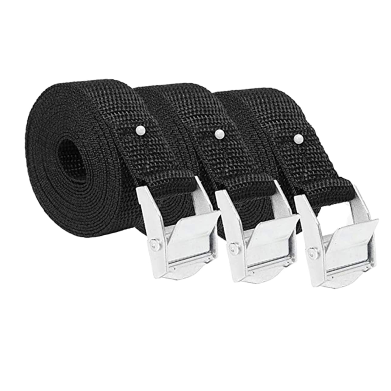 IWOWHERO 3St Bondagegurte für LKW spannband spannriemen gepäckschloss koffergurt Luggage Strap Spanngurte mit Nockenschnalle Zurrgurte für Ladung Schultergurt Packgurte Frachtgurte Black von IWOWHERO