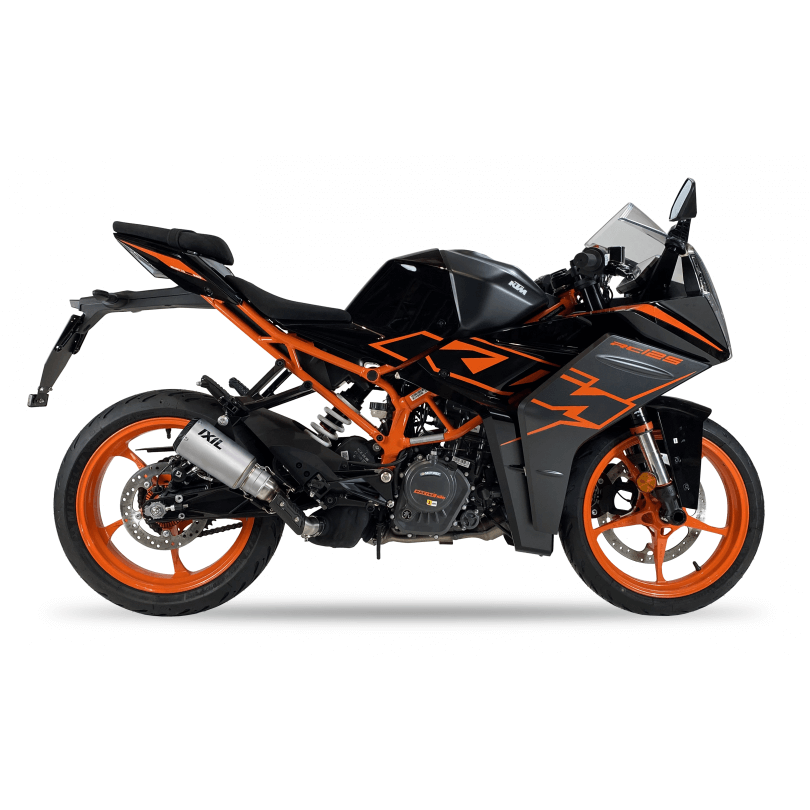 Sport Auspuff IXIL RC Edelstahl+Carbon KTM RC 125 / 390 Bj.2021-2023 EURO5 eintragungsfrei/e-geprüft von IXIL / IXRace