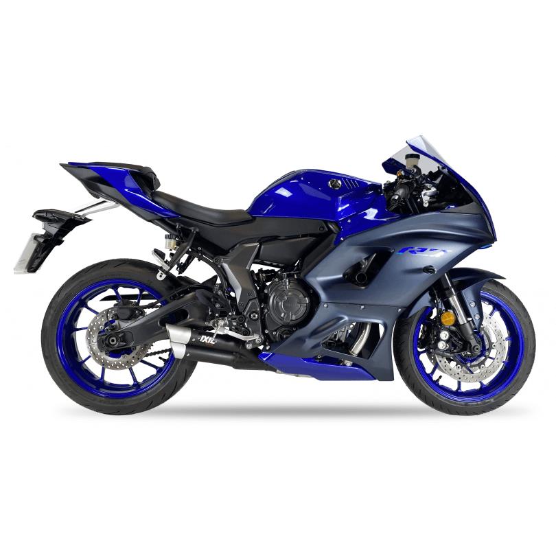 Sport Auspuff Komplettanlage IXIL Hyperlow XL BLACK Yamaha YZF R7 /A2 Bj.2021-2023 EURO5 +Kat +ABE von IXIL / IXRace