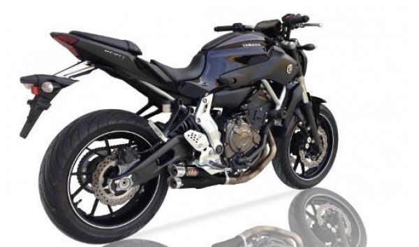 Sport Auspuff Komplettanlage IXIL Hyperlow XL Black Yamaha MT-07 / MotoCage / A2 Bj.2014-2020 +KAT von IXIL / IXRace