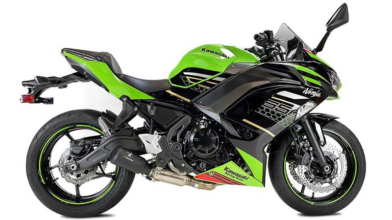 Sport Auspuff Komplettanlage IXRACE MK2 BLACK Kawasaki Z 650/Ninja 650 Bj.2020 EURO4 eintragungsfrei von IXIL / IXRace