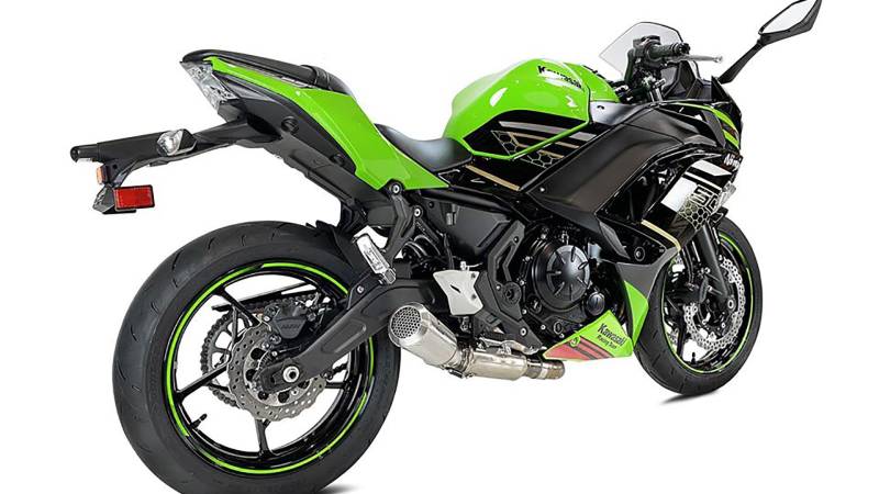 Sport Auspuff Komplettanlage IXRACE MK2 Edelstahl Kawasaki KLE 650 Versys Bj. 2020 EURO-4 e-geprüft von IXIL / IXRace