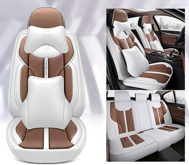 IXITAB Sitzbezüge Auto Autositzbezüge Universal Set für BMW E87 E91 F20 E83 E84 E92 320I 520 525 F16 F25 Auto Zubehör,Kaffeefarbener Luxus von IXITAB