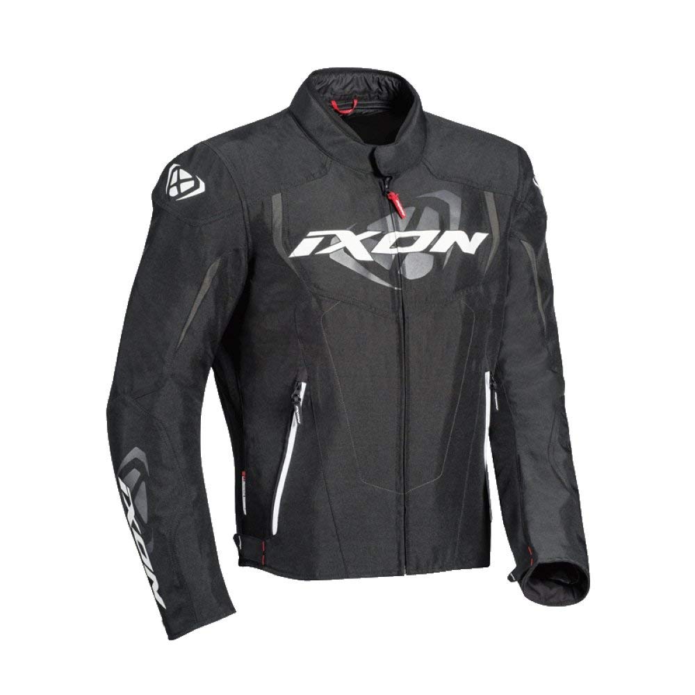 Ixon Cobra schwarz weiß Motorradjacke XXXL von IXON