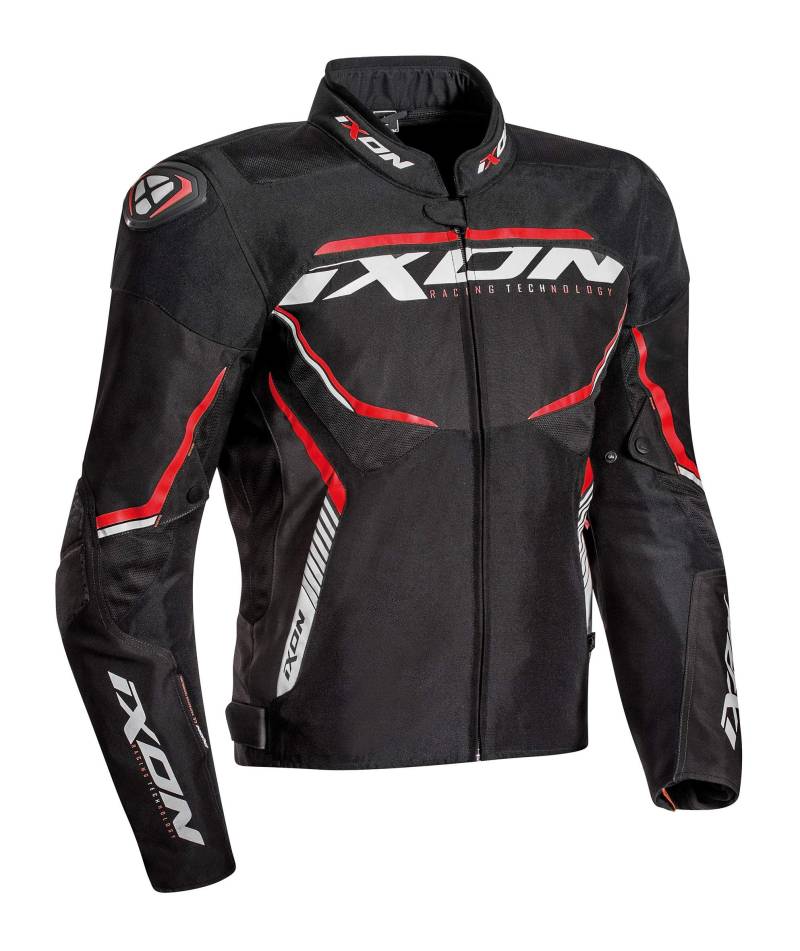 Ixon Motorradjacken Sprinter Sport Schwarz/Weiss/Rot, Schwarz/Weiss/Rot, S von IXON