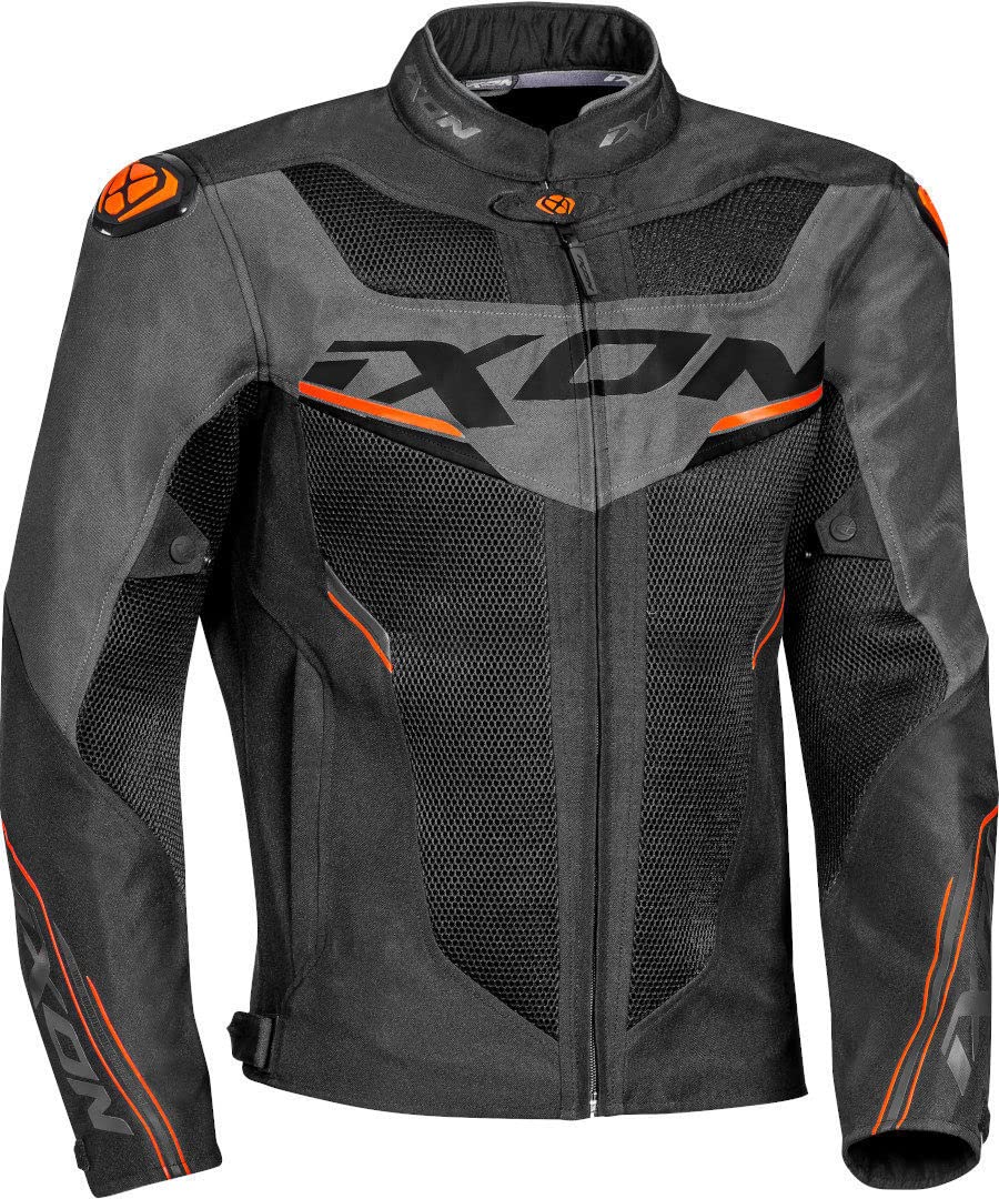 IXON Motorradjacke Draco, schwarz anthracite orange, XXL von IXON