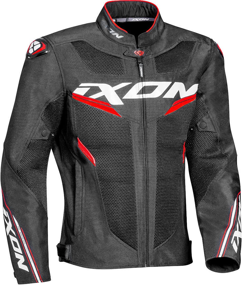 IXON Motorradjacke Draco, schwarz weiss rot, S von IXON