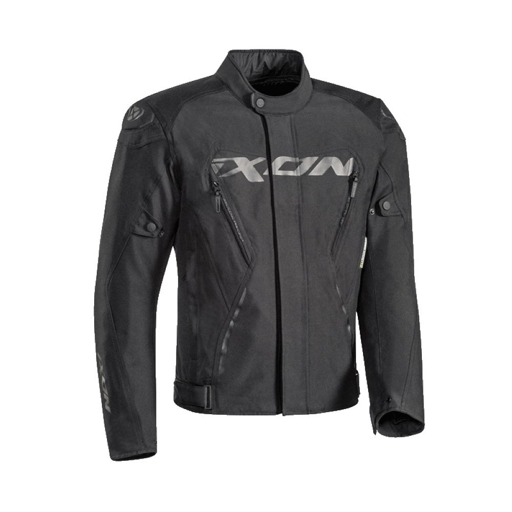 Ixon Motorradjacken Mistral Schwarz, Schwarz, M von IXON