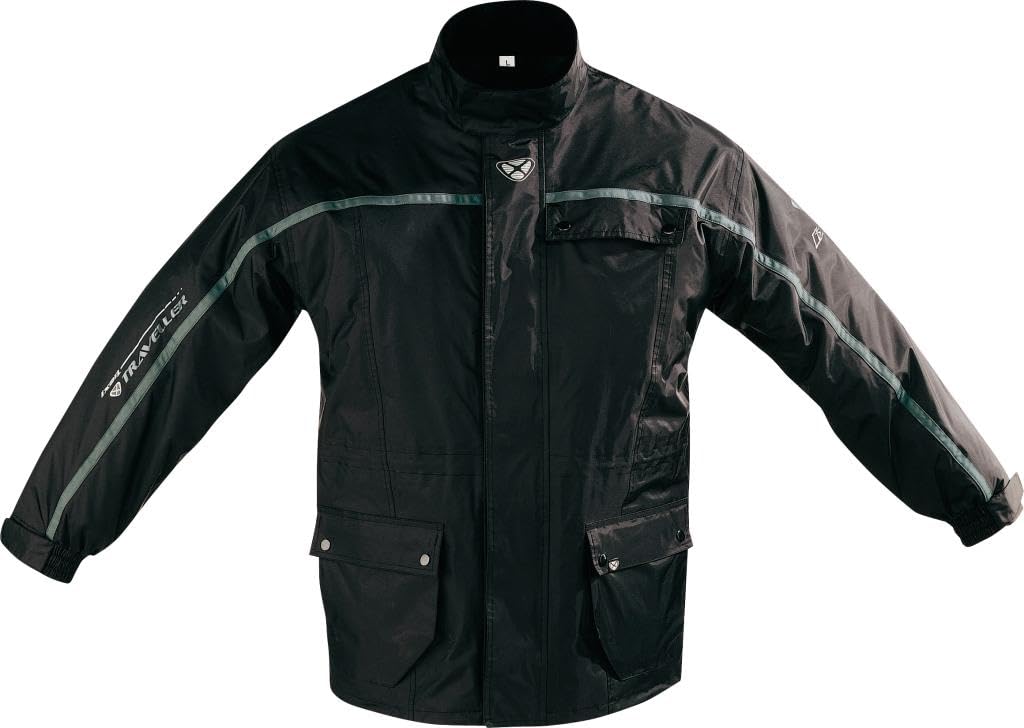 IXON TRAVELLER Jacke schwarz-grau inkl. Regenhose S von IXON