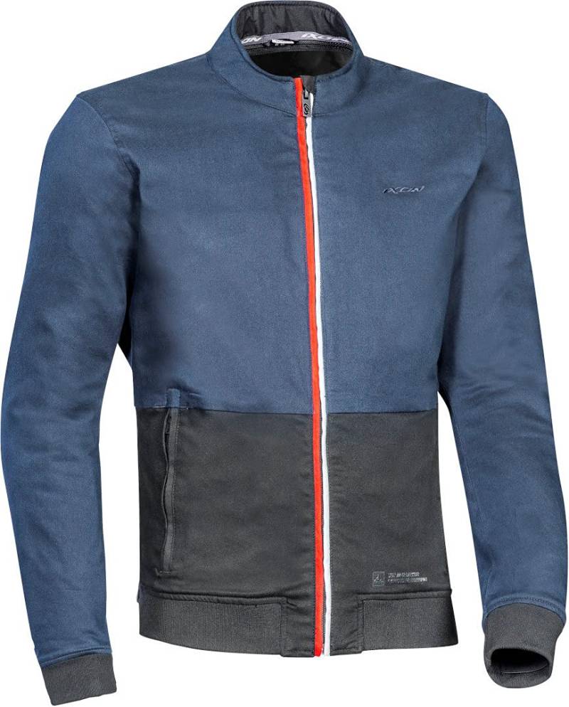 Ixon Fulham Motorrad Textiljacke (Dark Blue/Black,XL) von IXON