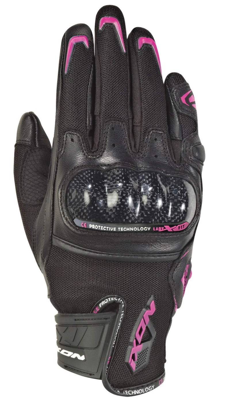 Ixon Motorradhandschuhe Rs Rise Air L Schwarz/Fushia, Schwarz/Fuchsia, XXL von IXON