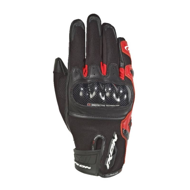 Ixon Motorradhandschuhe Rs Rise Air Schwarz/Rot, Schwarz/Rot, L von IXON