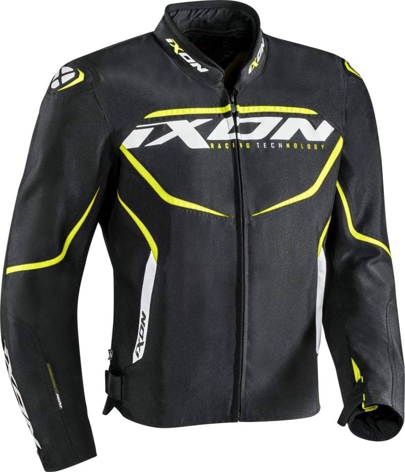 Ixon Motorradjacken Madden Schwarz/Neongelb, Schwarz/Gelb, 4XL von IXON