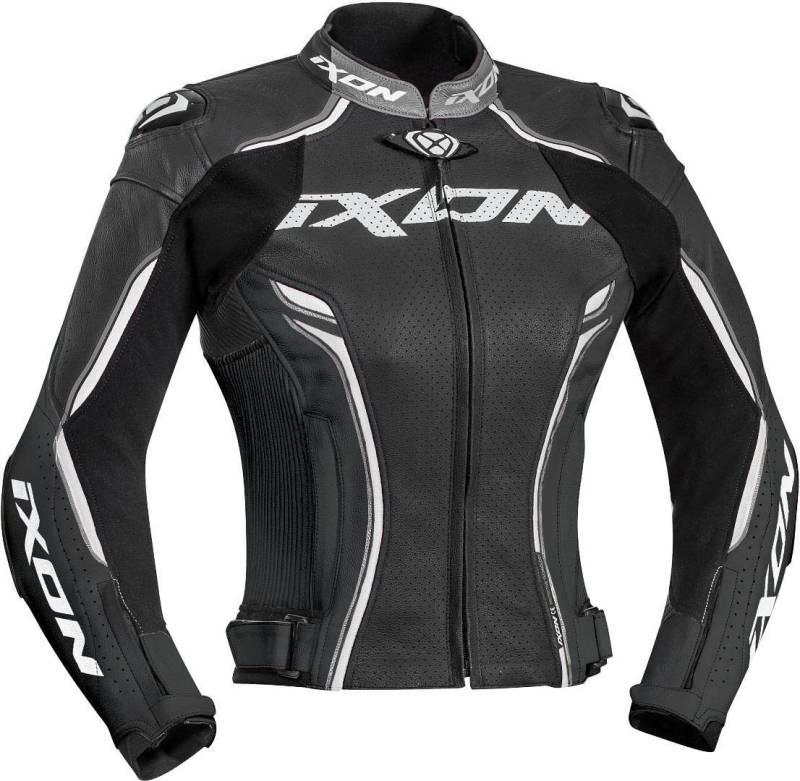 Ixon Motorradjacken Vortex Lady Jkt Schwarz/Weiss, Schwarz/Weiss, XL von IXON