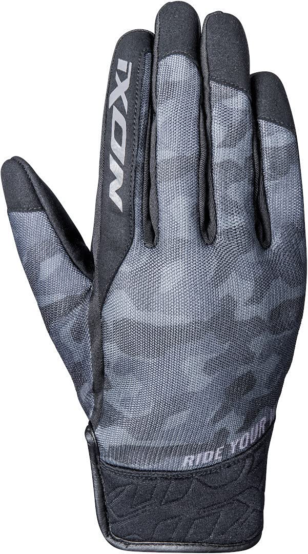 Ixon RS SLICKER Herren-Handschuhe, Stoff, Schwarz/Schwarz, Camo S von IXON