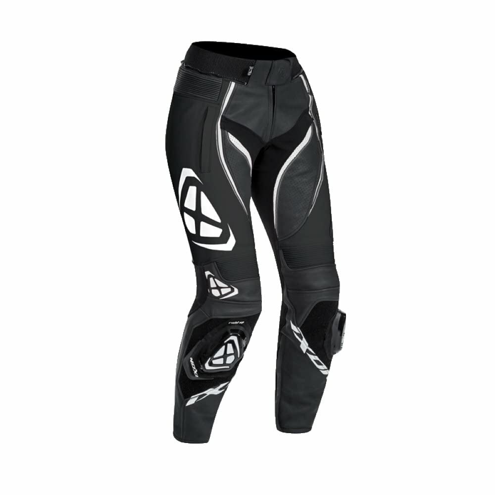 Ixon Vortex Damen Motorradhose (Black/White,L) von IXON