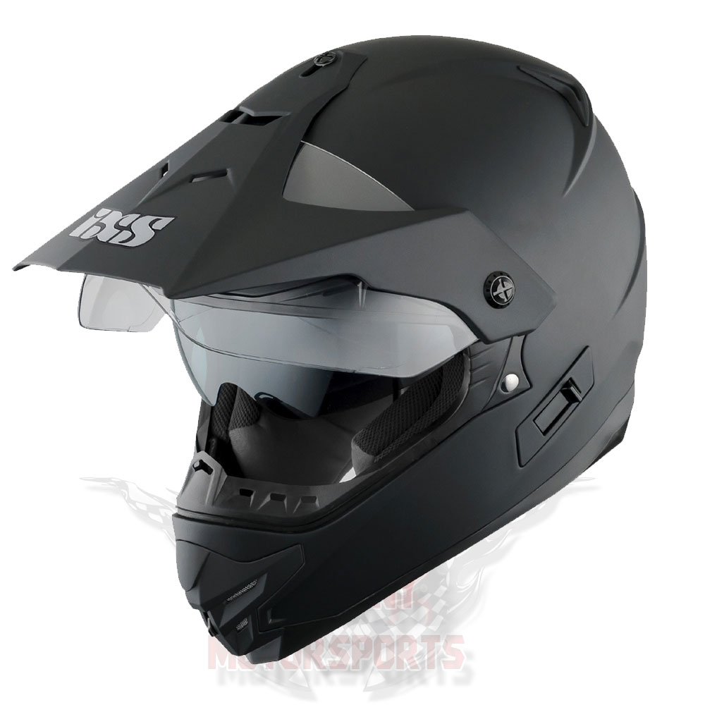 CROSSHELM SCHWARZ MATT IXS HX 207 ENDURO HELM OFFROAD SUPERMOTO QUAD (L) von IXS