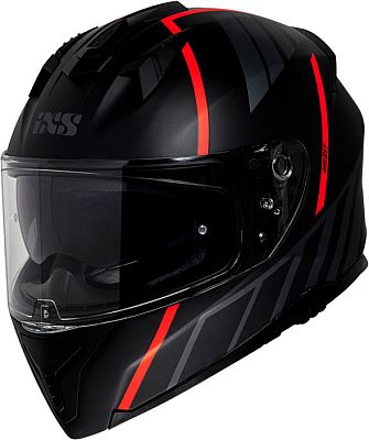 IXS 217 2.0, Integralhelm - Matt Schwarz/Grau/Rot - L von IXS