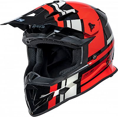 IXS 361 2.3, Motocrosshelm - Schwarz/Rot/Grau - S von IXS