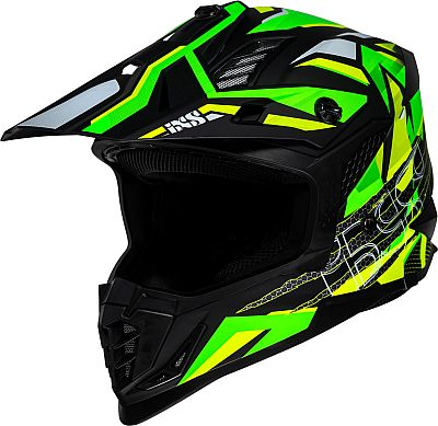 IXS 363 2.0, Motocrosshelm - Matt Schwarz/Neon-Gelb/Neon-Grün - L von IXS