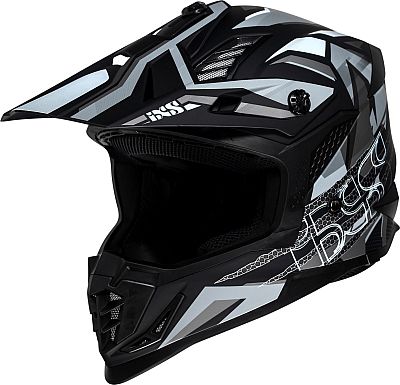 IXS 363 2.0, Motocrosshelm - Matt Schwarz/Grau/Weiß - XS von IXS