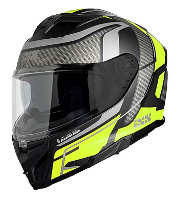 IXS 912 SV 2.0 Blade, Integralhelm - Matt Schwarz/Grau/Neon-Gelb - XXL von IXS