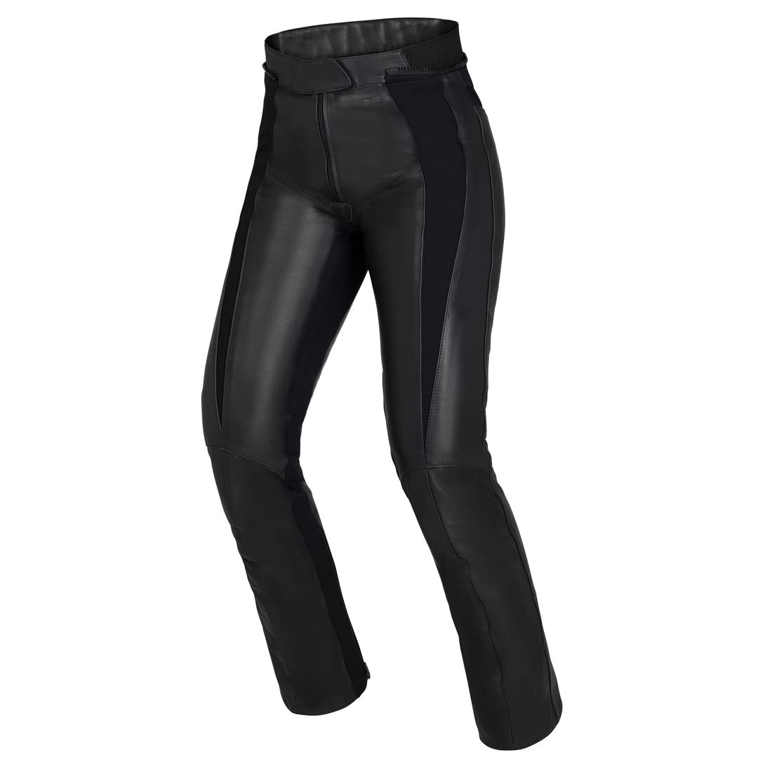 IXS Aberdeen Damen Motorrad Lederhose, schwarz, 40 von IXS