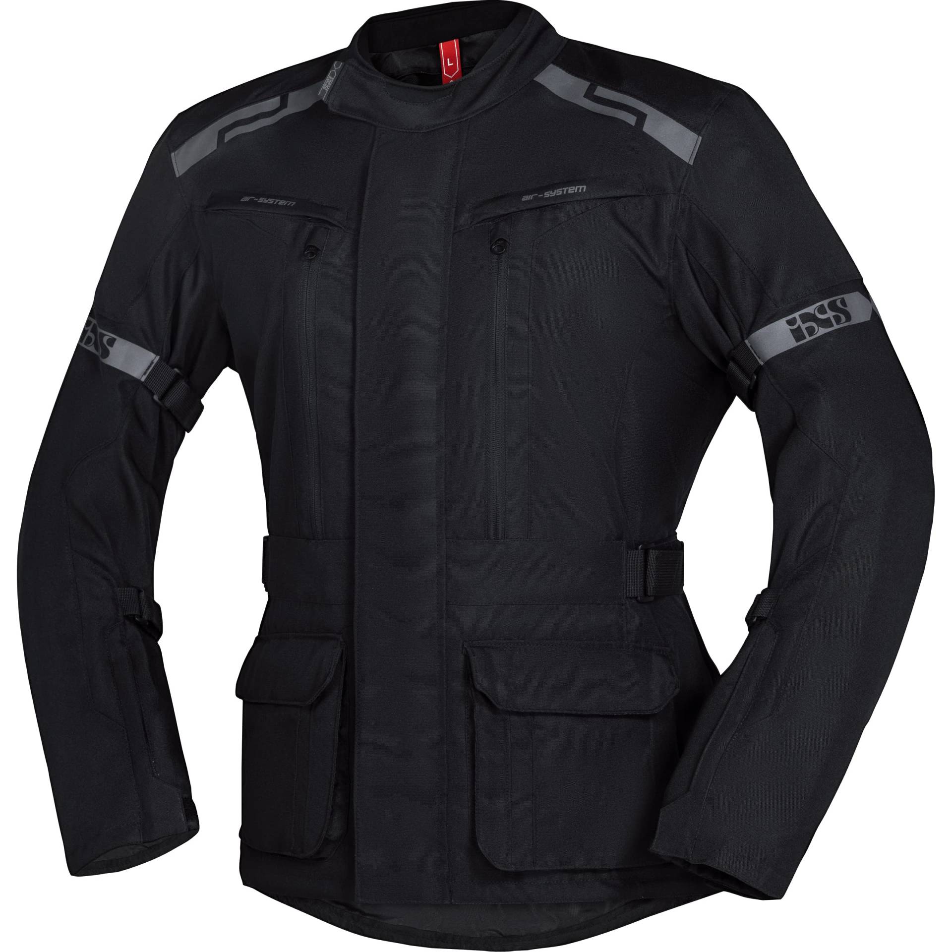 IXS Evans-ST 2.0 wasserdichte Touren Motorrad Textiljacke, schwarz, 2XL von IXS