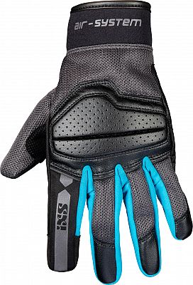 IXS Evo-Air, Handschuhe Damen - Schwarz/Dunkelgrau/Türkis - S von IXS