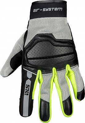 IXS Evo-Air, Handschuhe - Schwarz/Hellgrau/Neon-Gelb - XL von IXS