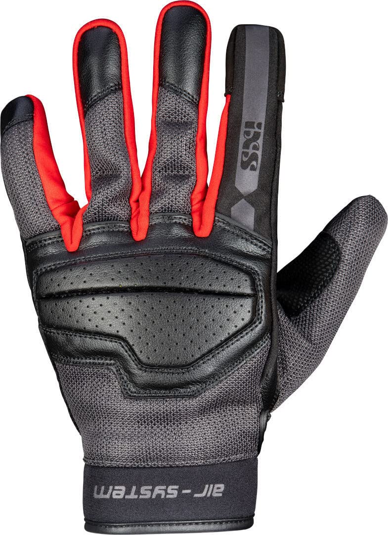 IXS Evo-Air Motorradhandschuhe, schwarz/grau/rot, L von IXS