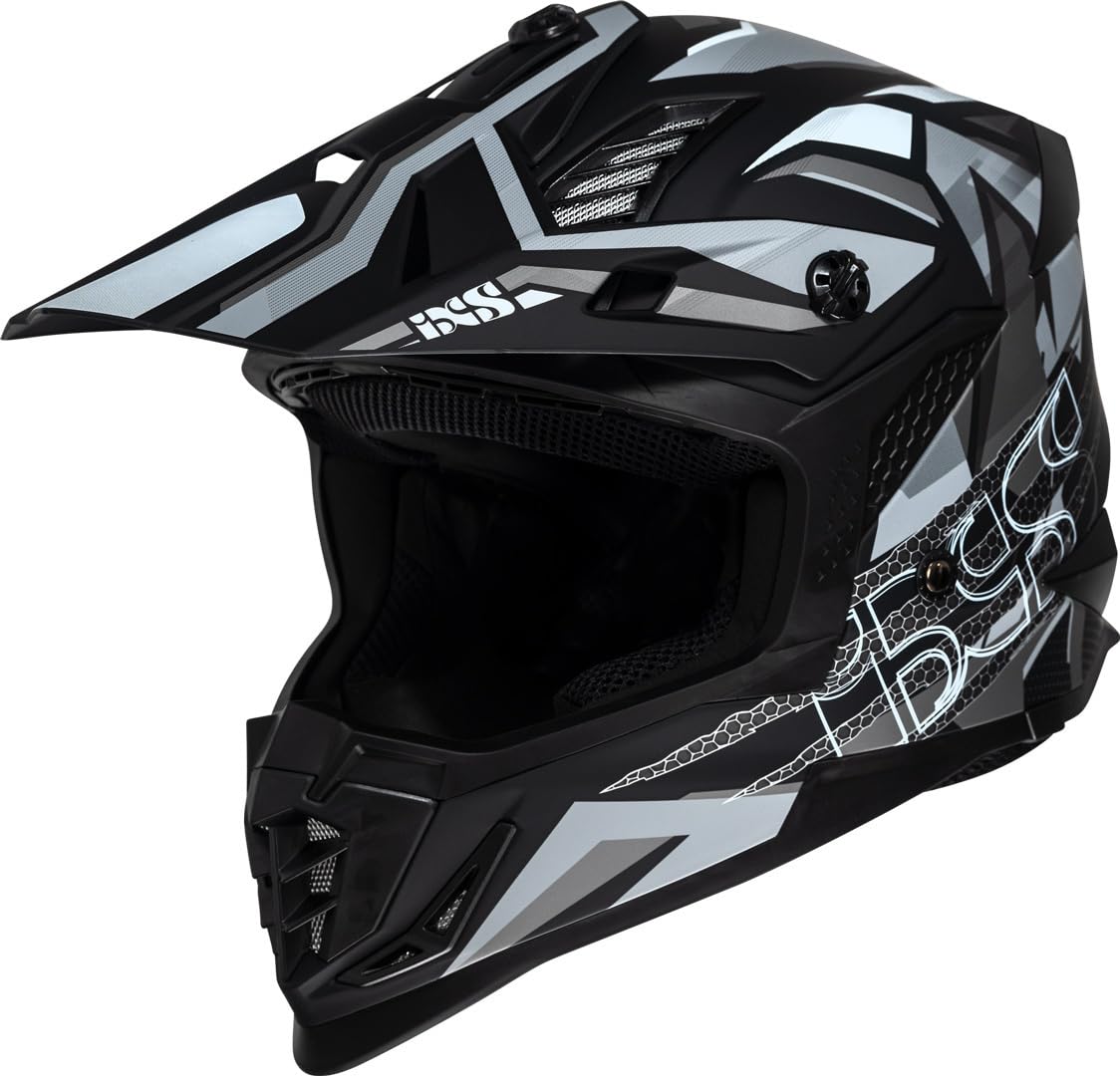 IXS iXS363 2.0 Motocross Helm, schwarz/grau/weiß, M (57/58) von IXS