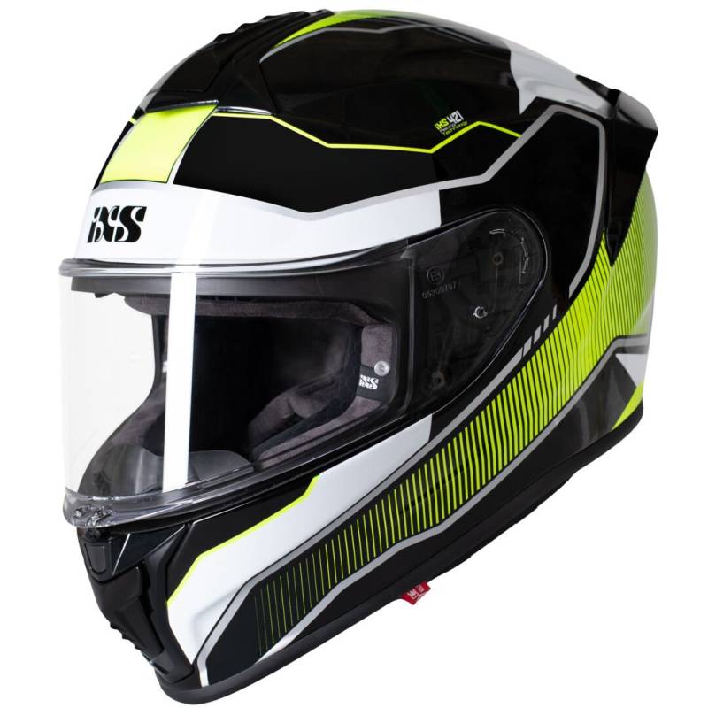 IXS Integralhelm iXS421 FG 2.1 schwarz/weiß/neongelb XS von IXS