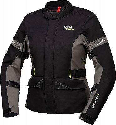 IXS Laminat-ST Plus, Textiljacke wasserdicht Damen - Schwarz/Grau - XL von IXS