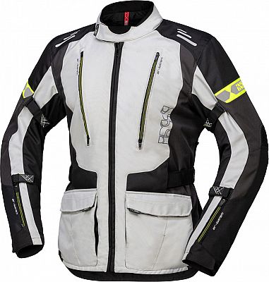 IXS Lorin ST, Textiljacke wasserdicht - Grau/Schwarz/Neon-Gelb - XL von IXS