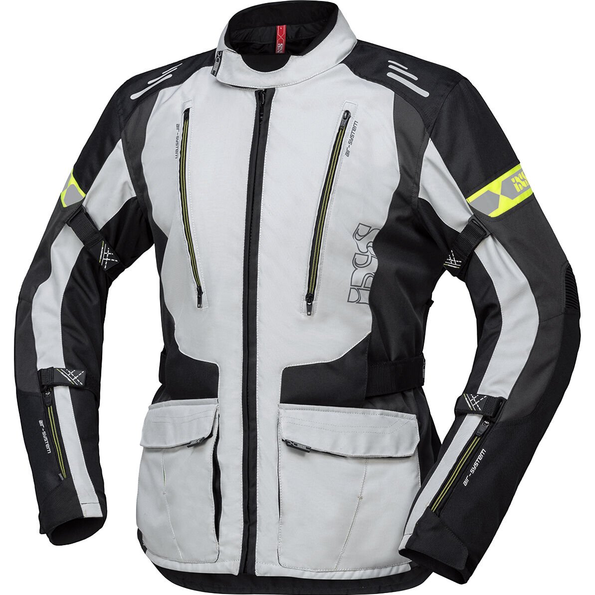 IXS Lorin-ST Textiljacke grau/schwarz-neongelb XL Herren von IXS