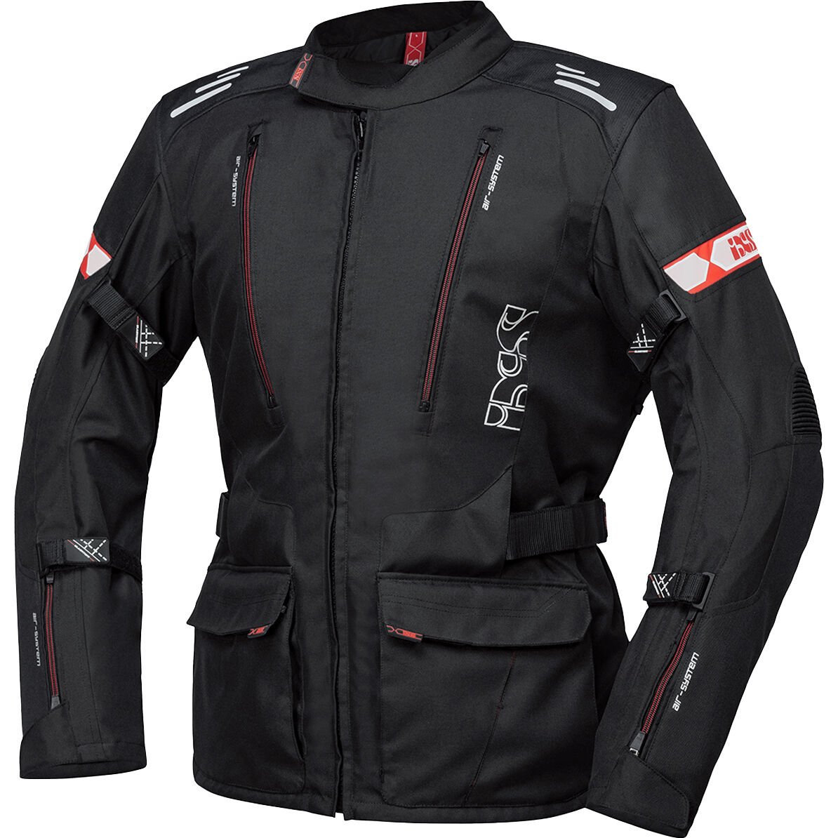 IXS Lorin-ST Textiljacke schwarz/rot L Herren von IXS