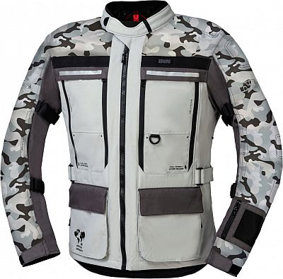 IXS Montevideo-Air 3.0 Camo, Textiljacke - Hellgrau/Grau/Dunkelgrau - 3XL von IXS