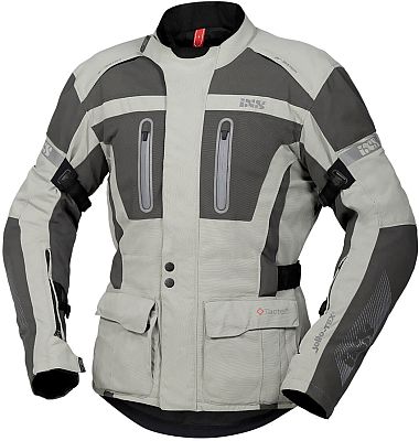 IXS Pacora-ST, Textiljacke wasserdicht - Hellgrau/Dunkelgrau - XL von IXS