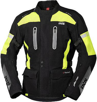 IXS Pacora-ST, Textiljacke wasserdicht - Schwarz/Neon-Gelb - 3XL von IXS