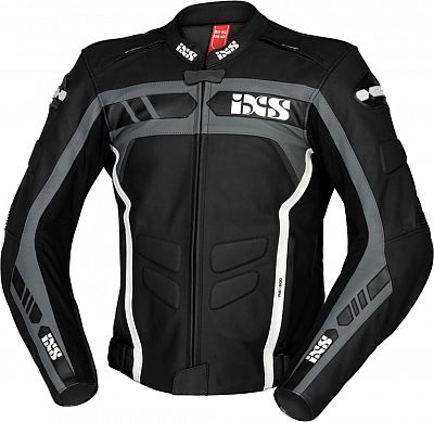 IXS RS-600 1.0, Lederjacke - Schwarz/Grau/Weiß - 275 von IXS