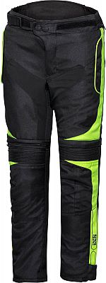 IXS ST 1.0, Textilhose Kinder - Schwarz/Neon-Gelb - 146/152 von IXS