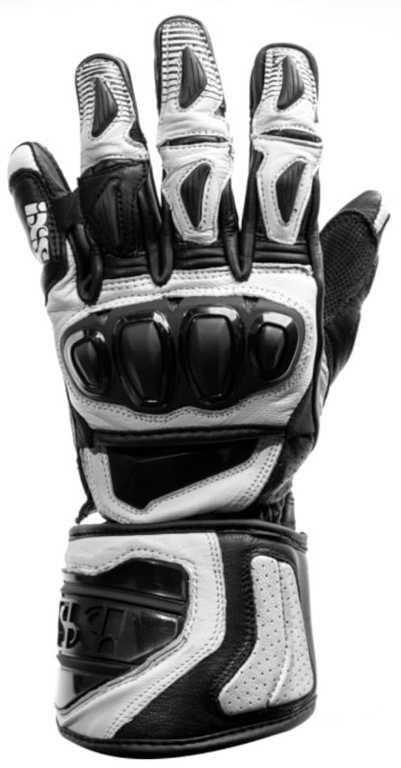 IXS Sport RS-300 2.0 Motorradhandschuhe, schwarz/weiß, M von IXS