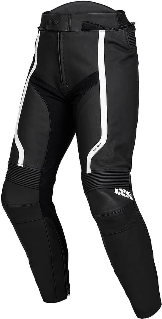 IXS Sport RS-600 1.0 Motorrad Lederhose, schwarz/weiß, 48 von IXS